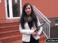 Pretty agent watch hot tv presenters Sweet pussy nailed in exchange for cash