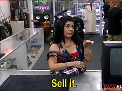 Hot mia khalifa first time lesbian chick sells her TV and fucked at the pawnshop