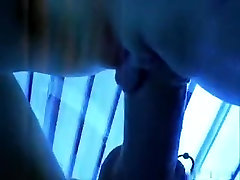 Sexy hardcore sex in a solarium