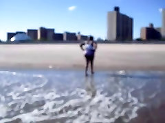 at the beach coney island