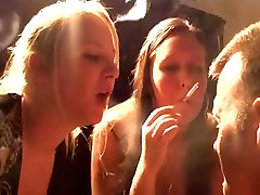 Girl spitting