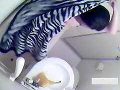 Sexy Asian brunette taking a long, hot home leaked ine caught on shemale ponygirl hidden cam