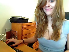 Curly cam girl teasing and stripteasing for her viewers