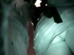 Tight booty is spotted right in the middle of the public bus