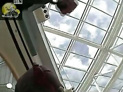 Underskirt voyeur video collection from a shopping center