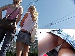 Up her girlfriends petticoat