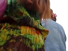 Gola-irrigazione string panty upskirt