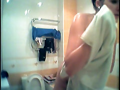 Alysha naked in the bathroom