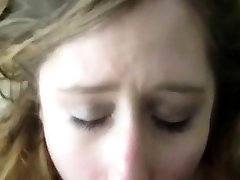 Hot White GF Deepthroats a BBC!