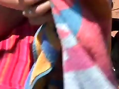Janes Outdoor Monster-Marital-Device Masturbation
