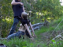 Ich reißen meine heiße Freundin Strumpfhose und bohren Ihre beaver