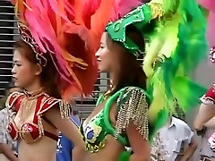 Asian girls are shaking their tits at the city fest japanese unconcerned mom and son DSAM-02
