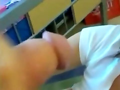 Coed schoolgirl does homework