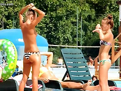 Sexy gay vintage dutch boy girls Beach Voyeur