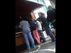 Sexy Girl in Tight Pants & Wedge