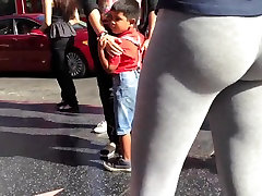 See Thru- Great ass grey leggings