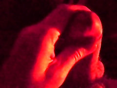 Stroking myself quietly after bedtime