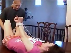 Bound and tape roberto retro slut gets fucked on the table