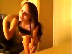 Warm Striptease Displays By Hot Busty Girl On Cam