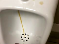 Jerking in rublic restroom