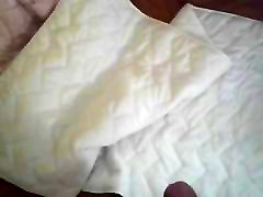 Piss at spare blankets