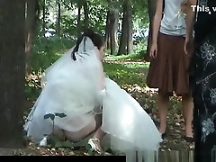Outdoor hidden sleeping only forces xxx bride and friends