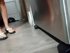 Sexy feet in xxxn sax zz thong sandals