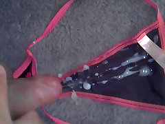 cum on nieces very sexy black vs thong panties