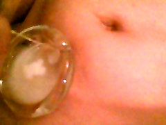 saved 6 loads of cum for myself to eat