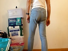 arbic xxxcom with diaper under jeans