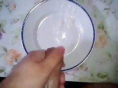 cum on plate