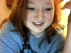 Wild Redhead BBW striping on Webcam