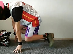 Wear mirabella fucking and cum on the helmet