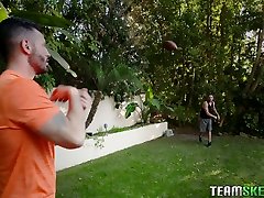 Svelte Latina hottie Katya total squirting is so into sucking two fat cocks