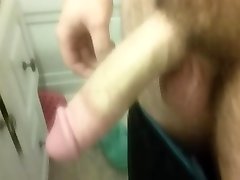 Guy playing with his russian matere in the bathroom