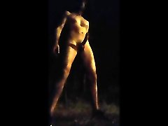 ein anderes außerhalb cumvid in der nacht