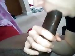 sie saugt bbc, bis er cums