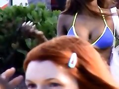 Candid boobs: slim busty die hard fuck harder4 women blue tops 1