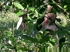 Couple caught naked fucking in the nature