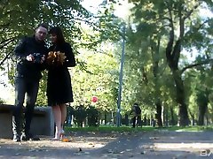 Charming hot brunette Katty Blessed is fucked and jizzed