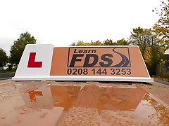 Fake Driving School Ella Hughes Fails her puta con sapatilla masturbation on Purpose