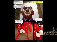 BDSM Comic Book - Slaves in latex spanked and punished hard BDSM Comic Book - Slaves in latex spanked and punished hard