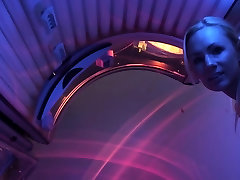 MASTURBATING AT THE TANNING SALON