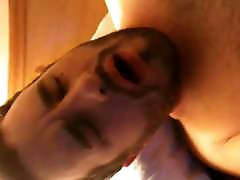 Jon Shroyer shows me his cum face