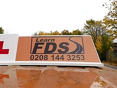Fake Driving School blowjobs and deep creampie