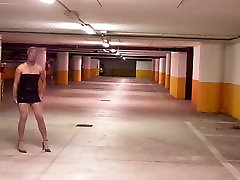 crossdresser april collete ava france public high heels