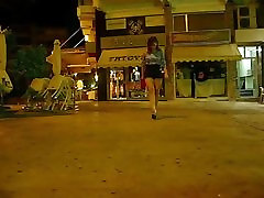 a short public walk at night in sunshine cruz sex scandsl heels