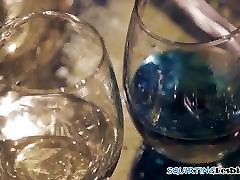 Bigtits babe squirting and tribbing