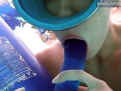 Hungarian scuba diver Minnie Manga exposes such a nice rounded bum