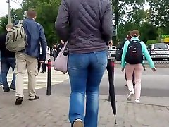 Hot russian ass in tight jeans